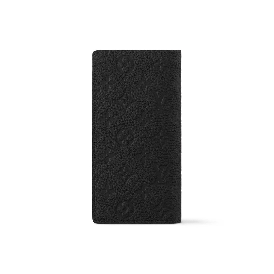 LOUIS VUITTON long leather wallet with multiple card slots men 3.9×0.79×7.48 in