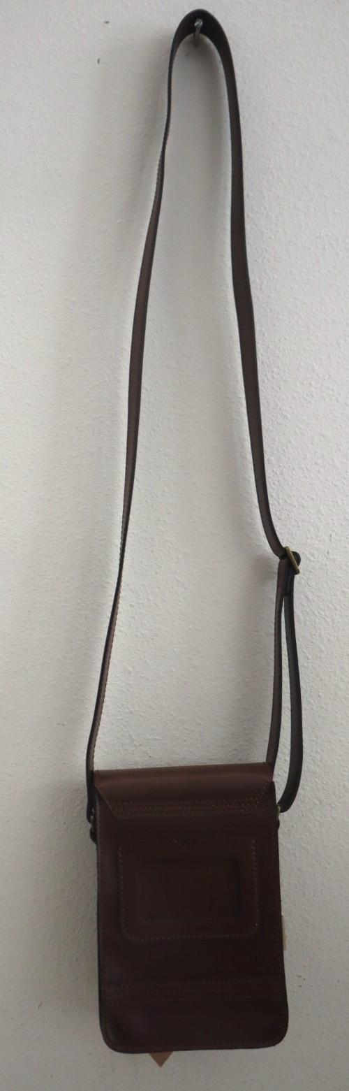 Dr Martens Brown Vegan Leather Reporter Norfolk Flat Shoulder/Crossbody Bag