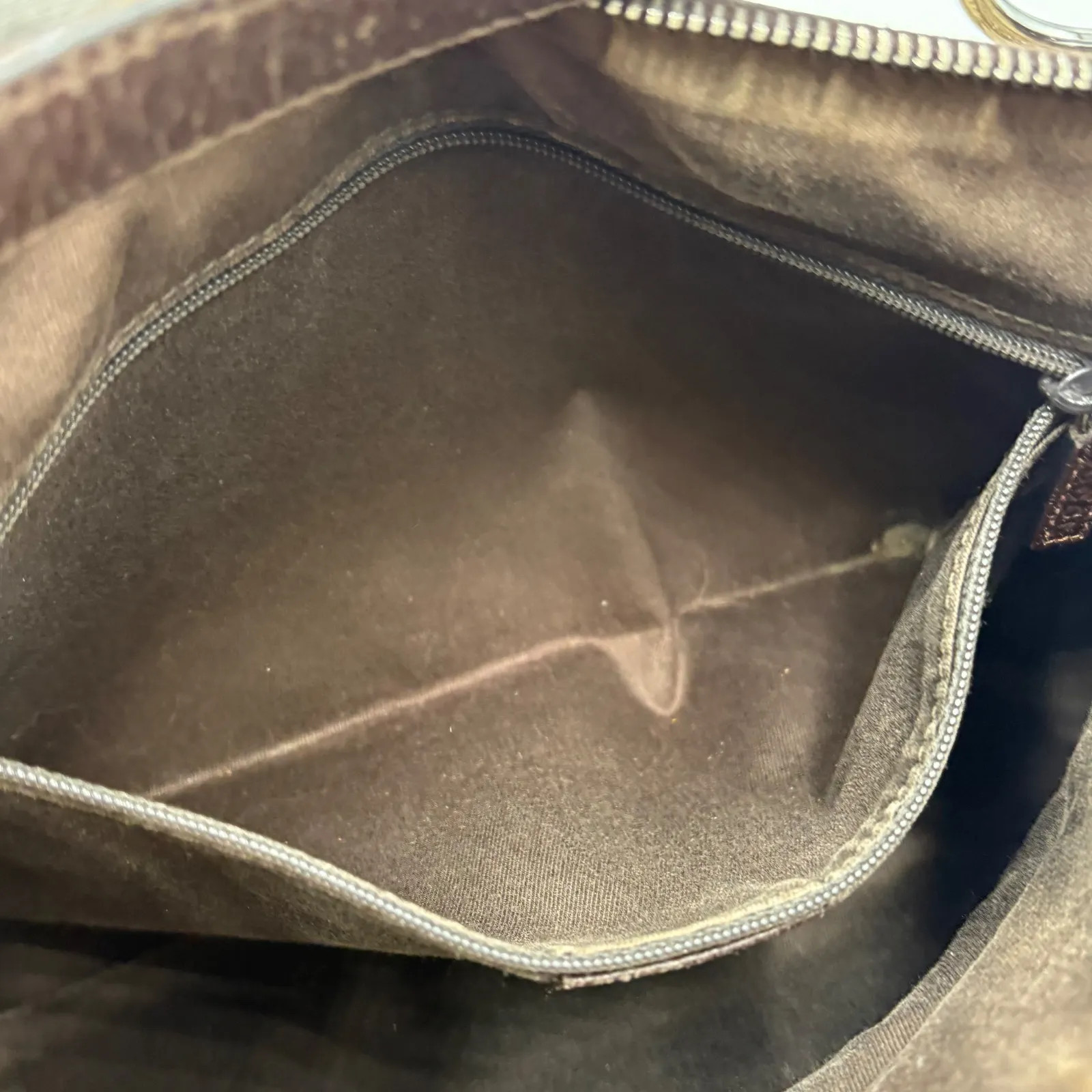 Auth GUCCI GG Canvas Shoulder Bag Brown 113023 2Y8671