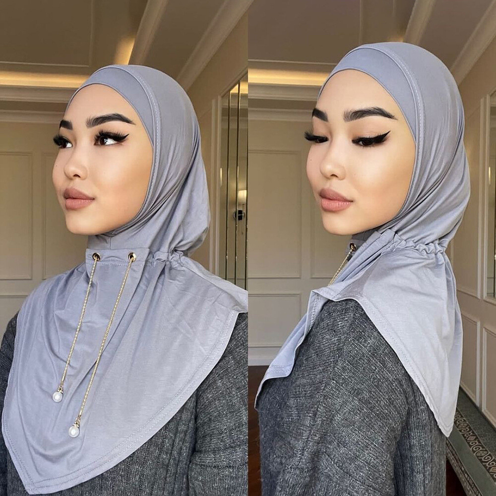 Instant Hijab Scarf Amira Turban Head Cover Wrap Islamic Women Headscarf Shawls
