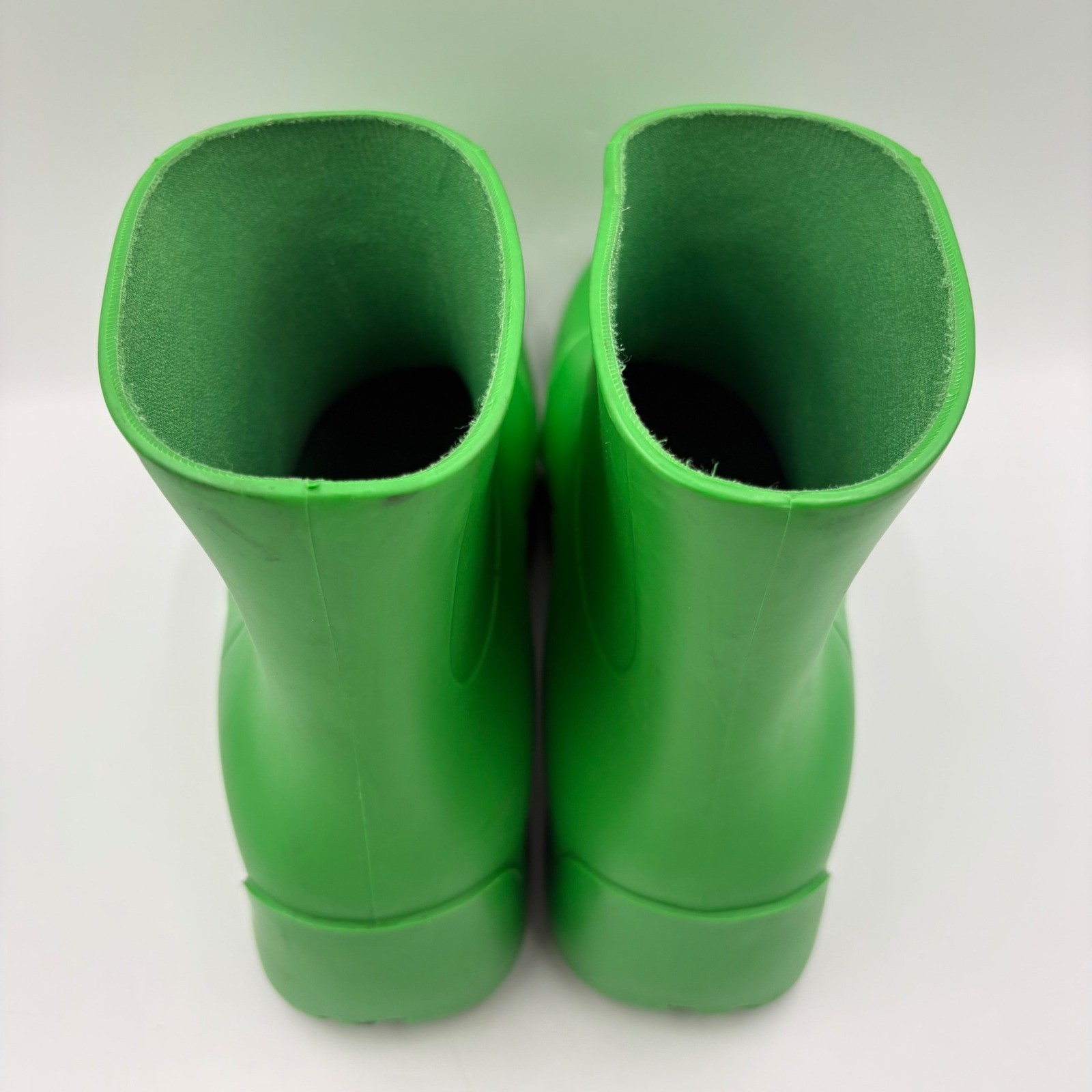 Bottega Veneta Puddle Boots Womens 37 Green Good Rubber Waterproof Ankle Italy
