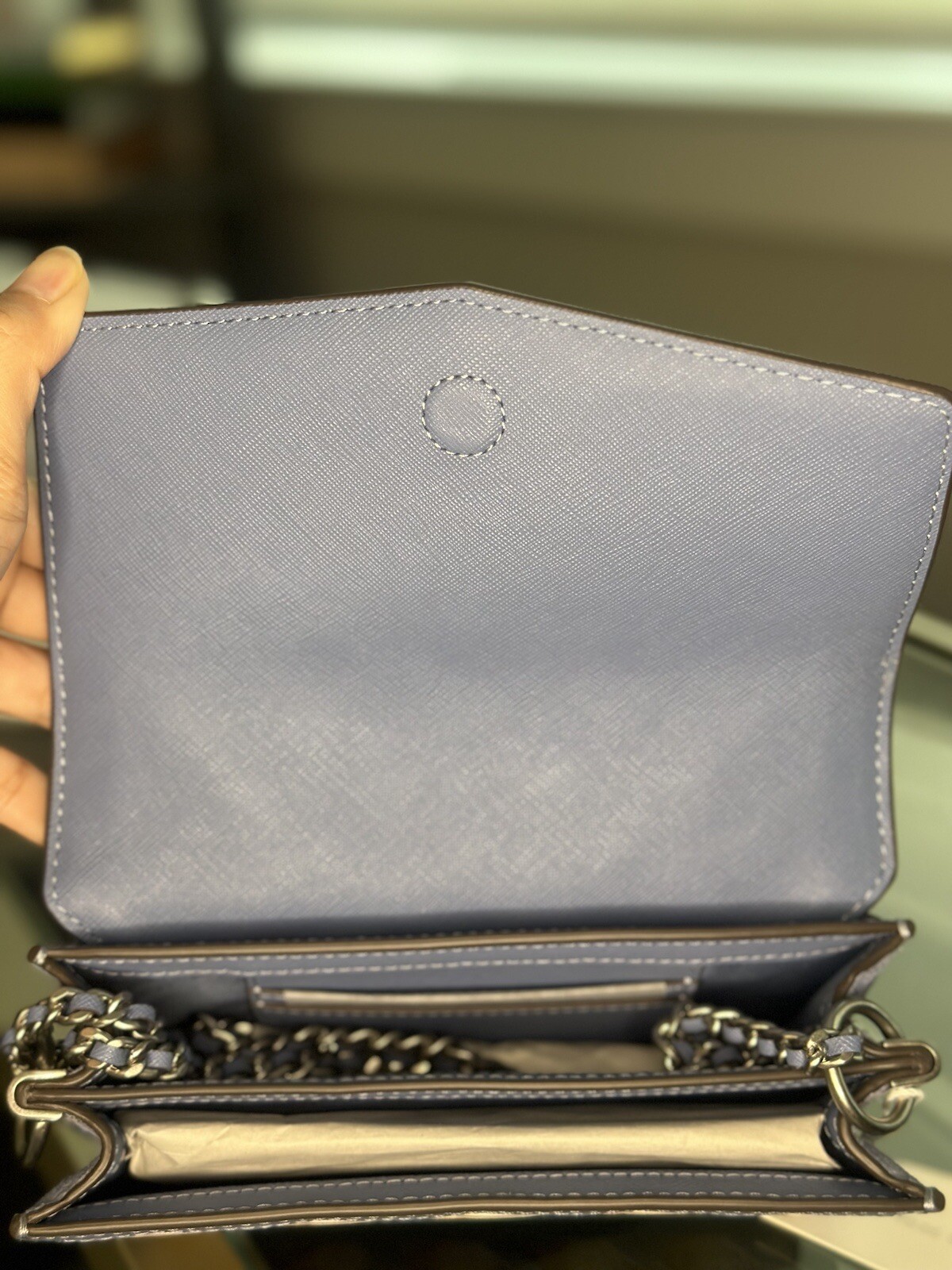 Tory BURCH Robinson Woven Mini Shoulder Bag in Bluewood Size OS AUT $498
