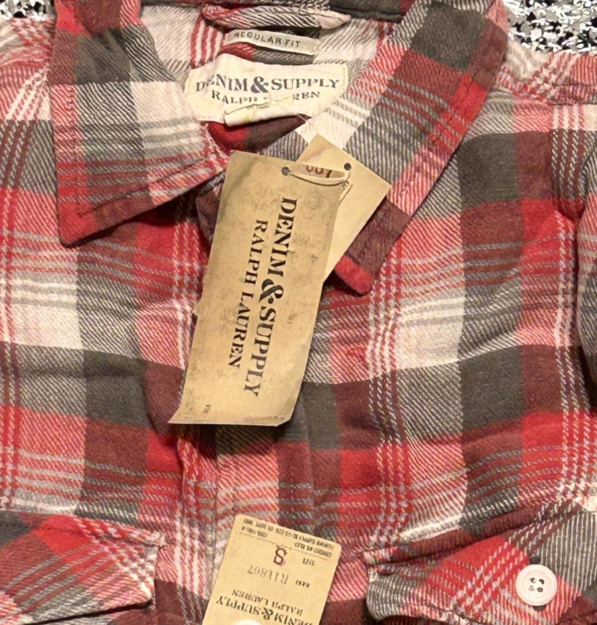 Lot of 7 Polo Ralph Lauren Denim & Supply Plaid Flannel Button Down Shirt NWT S