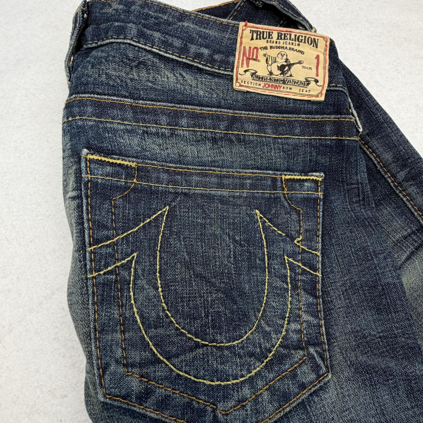 True Religion First Edition Johnny Dark Star Jeans 30×34 Straight Made USA