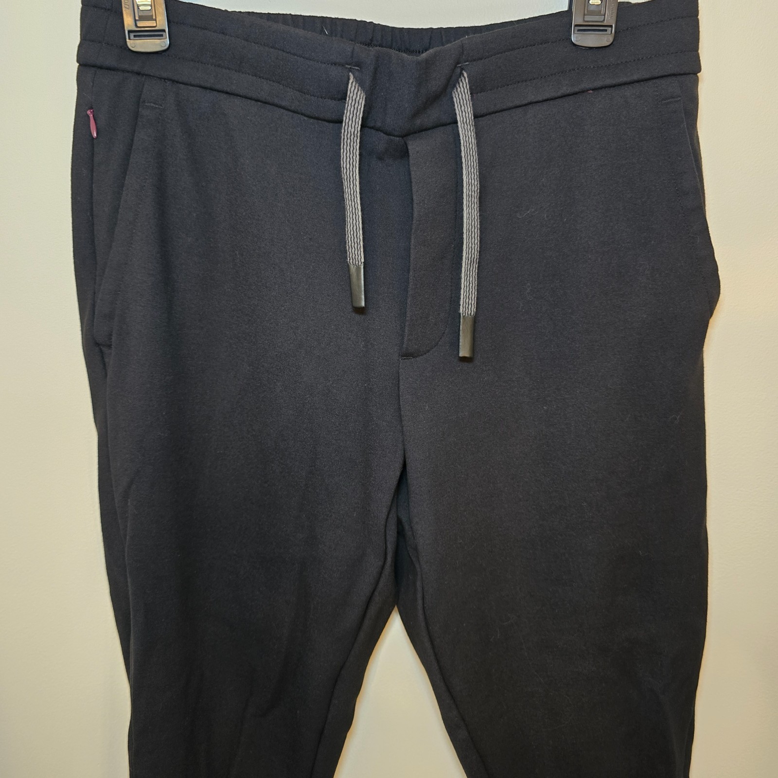 Bonobos Jogger Pants Men’s Medium Short Black Stretch Drawstring Zipper Pocket
