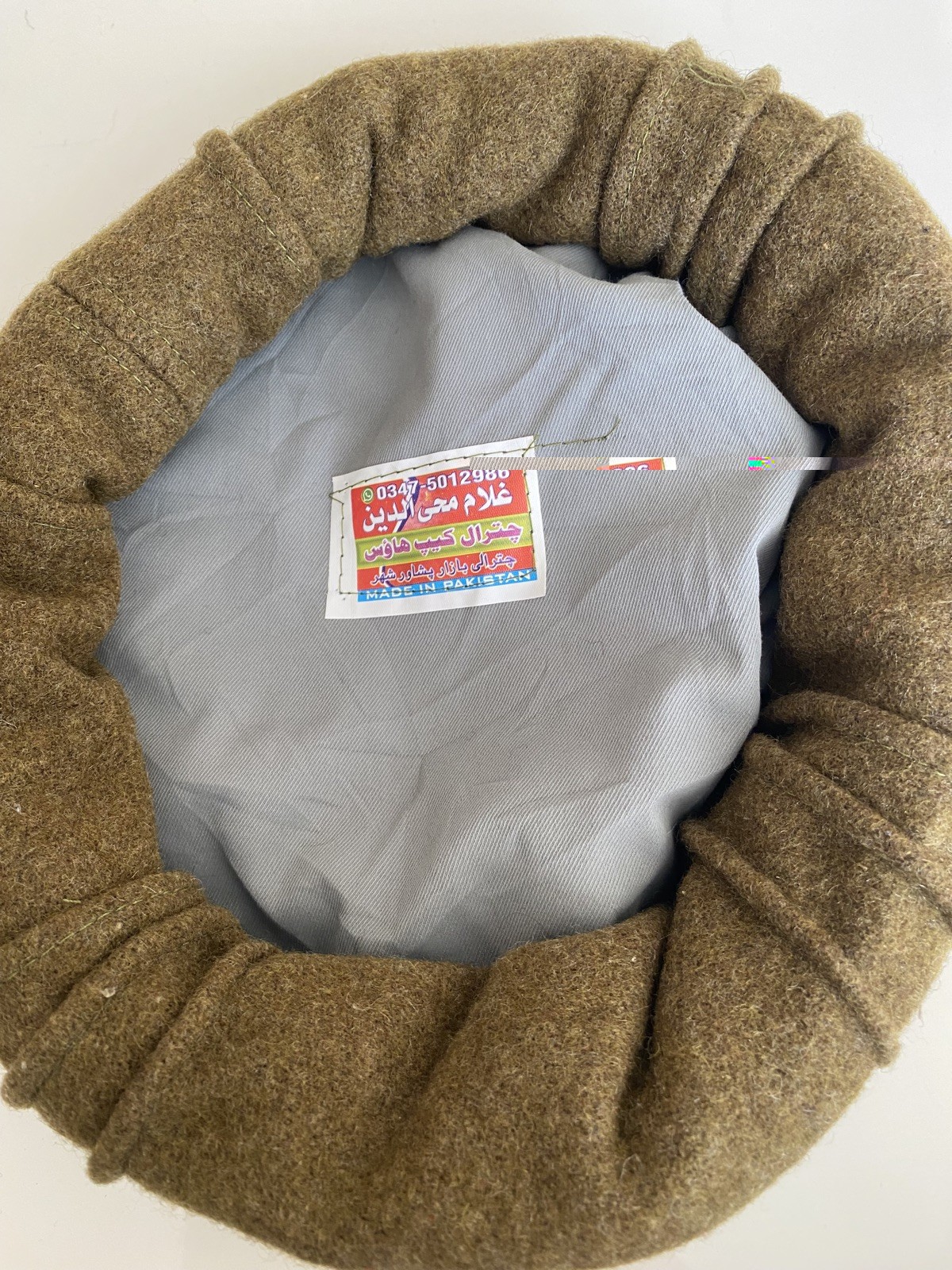 Handmade Wool Afghan Pakol Hat
