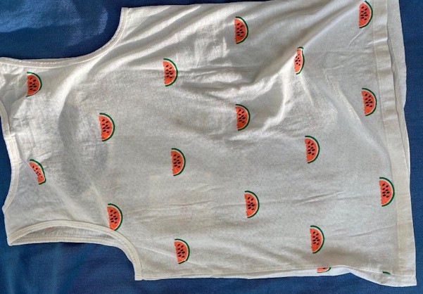 J Crew NWOT Tank Top Watermelon Sz XXS 2XS 100% Cotton (Could Fit XS or S)