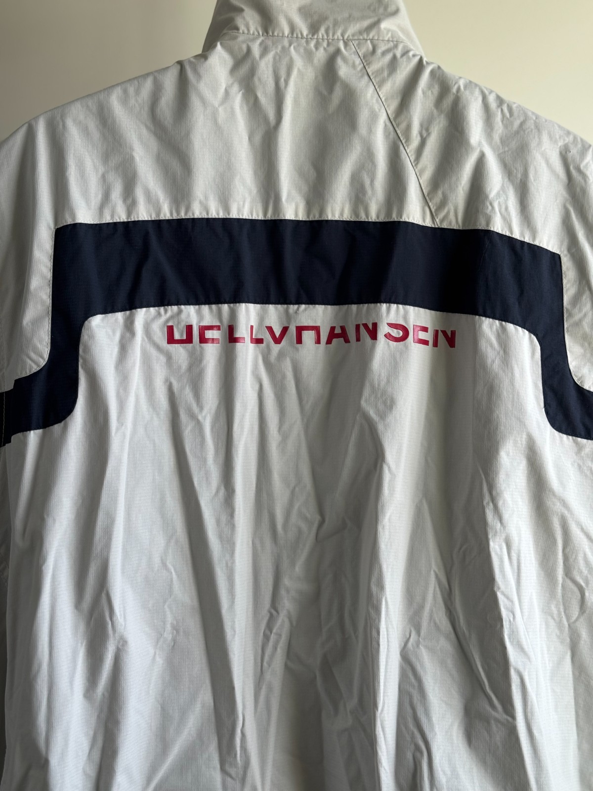 Helly Hansen Men’s XXL Nylon 00s Sailing Vest Off White Full Zip Waterproof