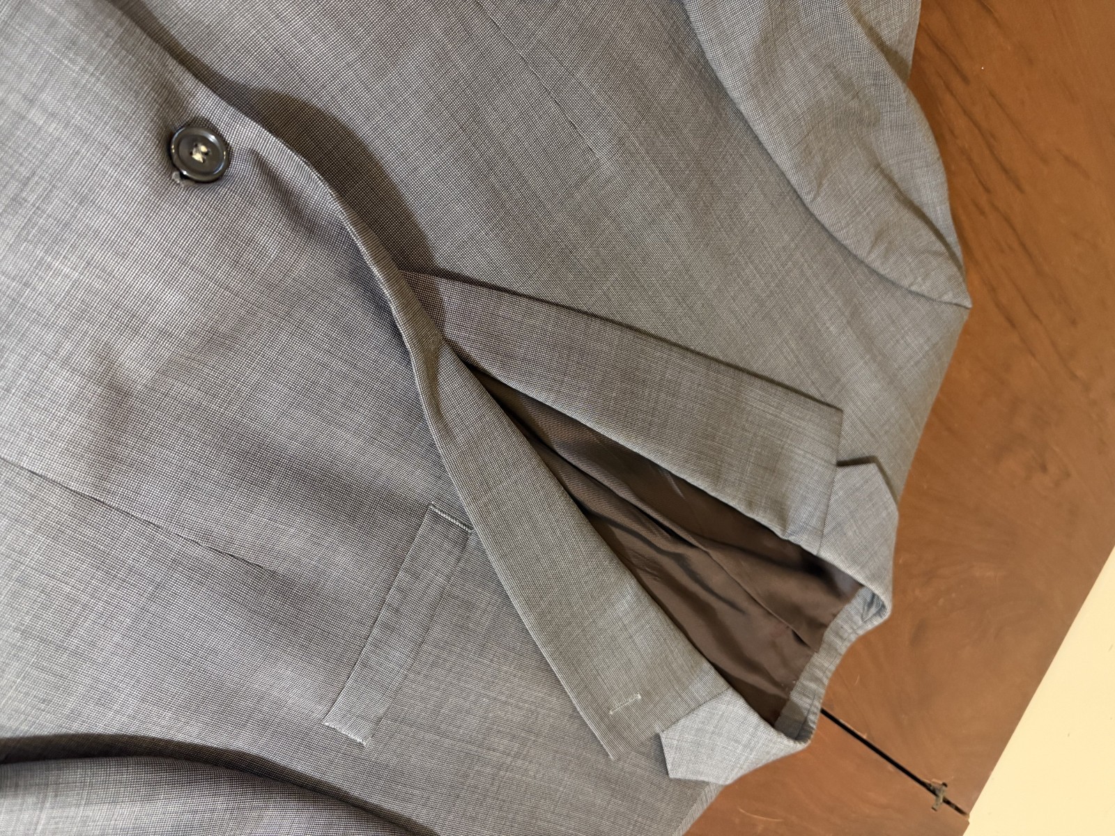2025 CALVIN KLEIN Brown Nailhead Full Suit 42S Wool