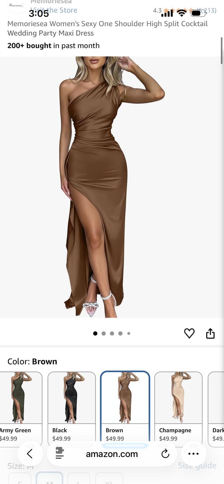 Viral OYS One Shoulder Formal Dress