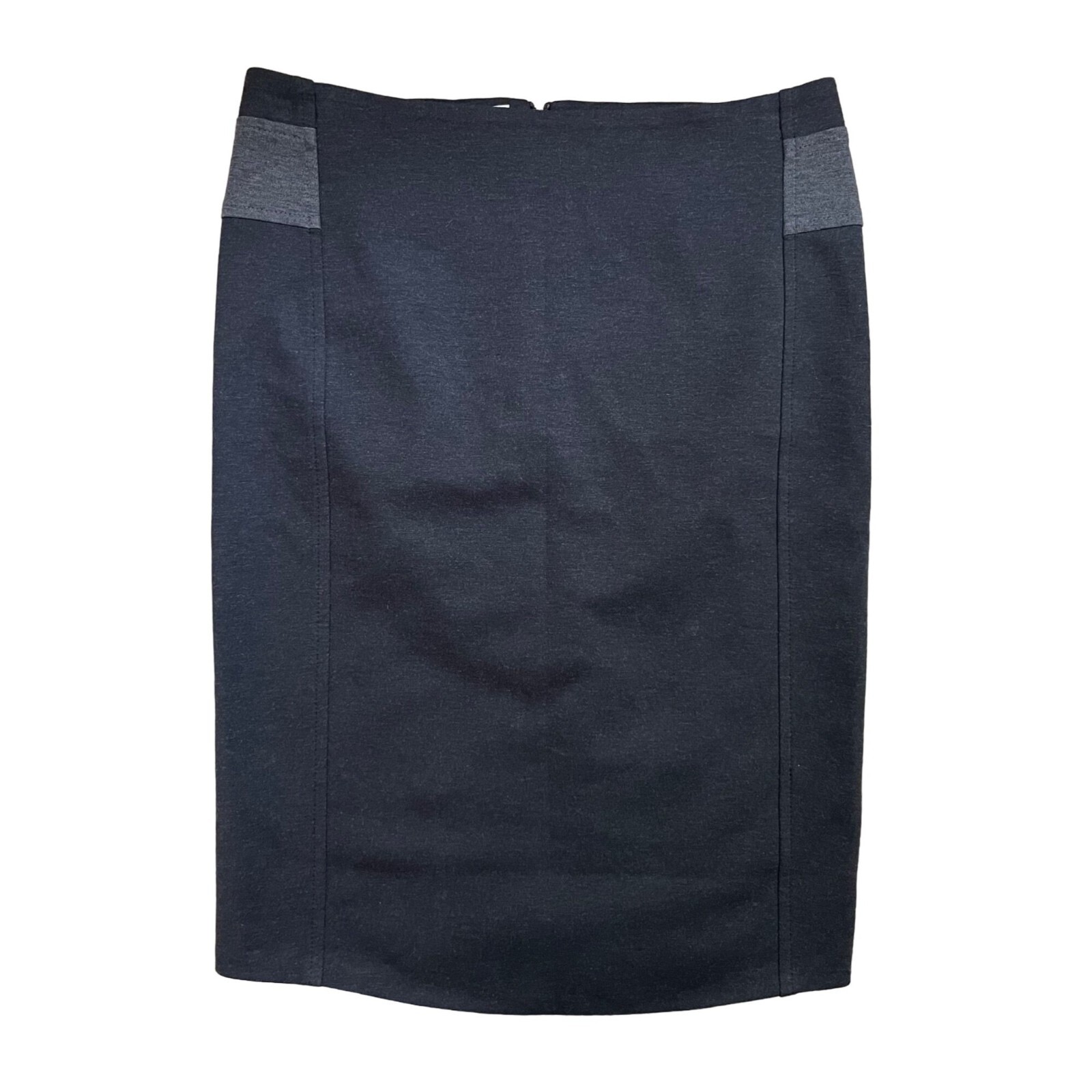 $720 Brunello Cucinelli 38 US 2 0 Gray Pencil Wiggle Skirt Stretch Straight XS