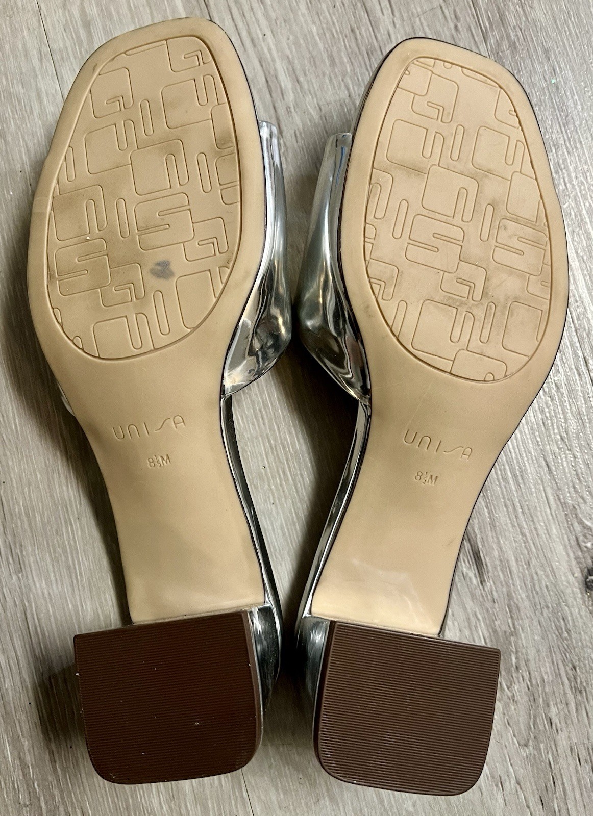 Silver 2” Heels Cute Great With Jeans Or Dress Up In All White Or Black