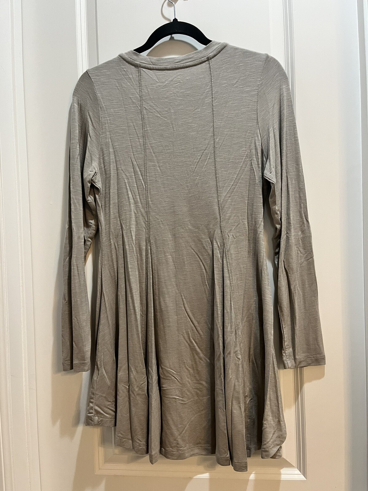 SOFT SURROUNDINGS V-Neck long sleeve Tunic XSmall Gray gore cut