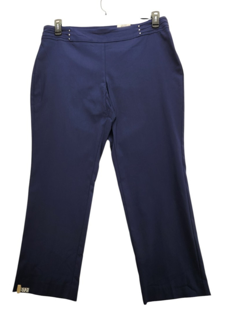 JM Collections Slim Leg SZ 18WPTummy Control Comfort waistband Blue P512