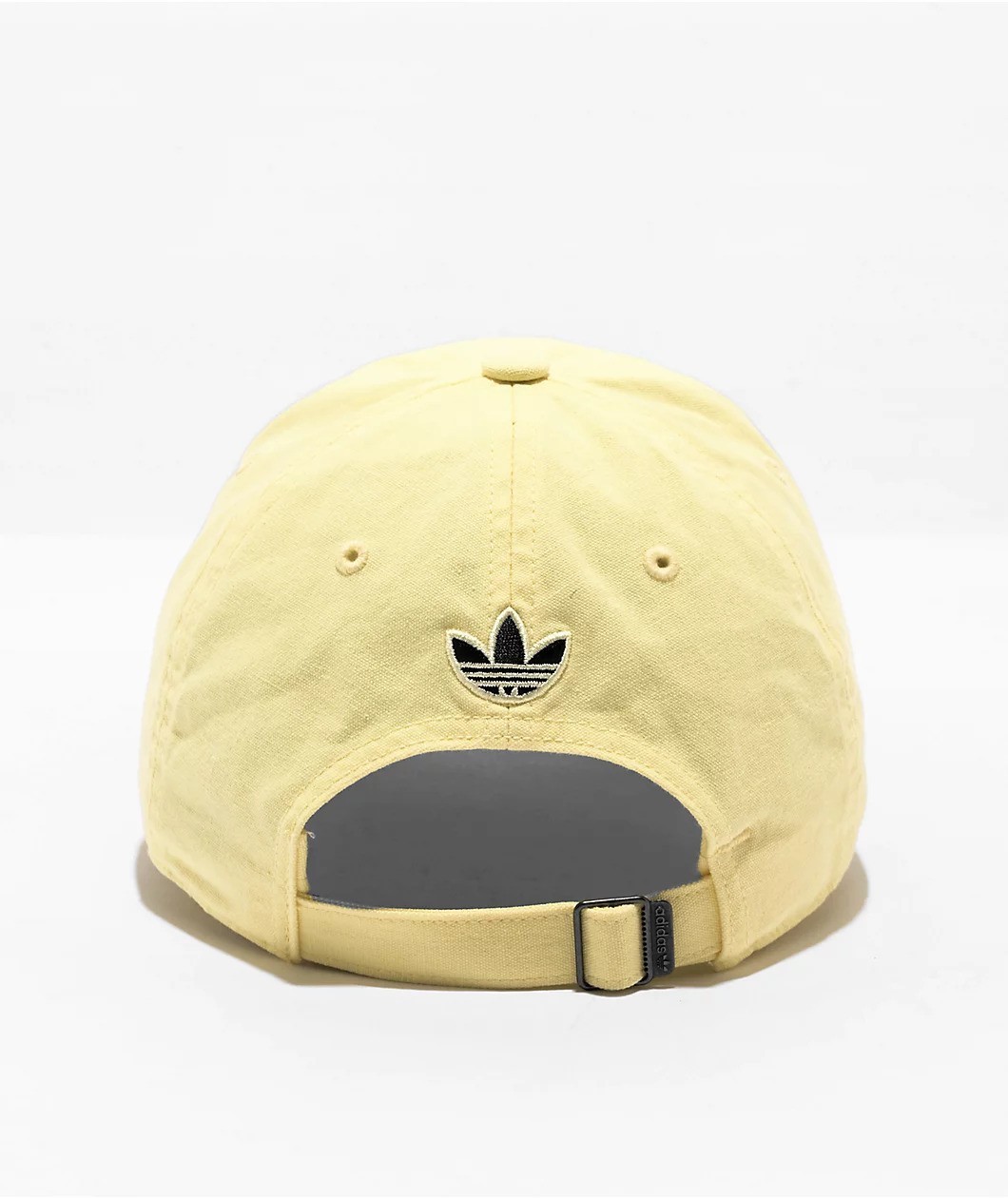 Adidas Originals Script Embroidery Strap-back Women’s Hat Yellow Black New
