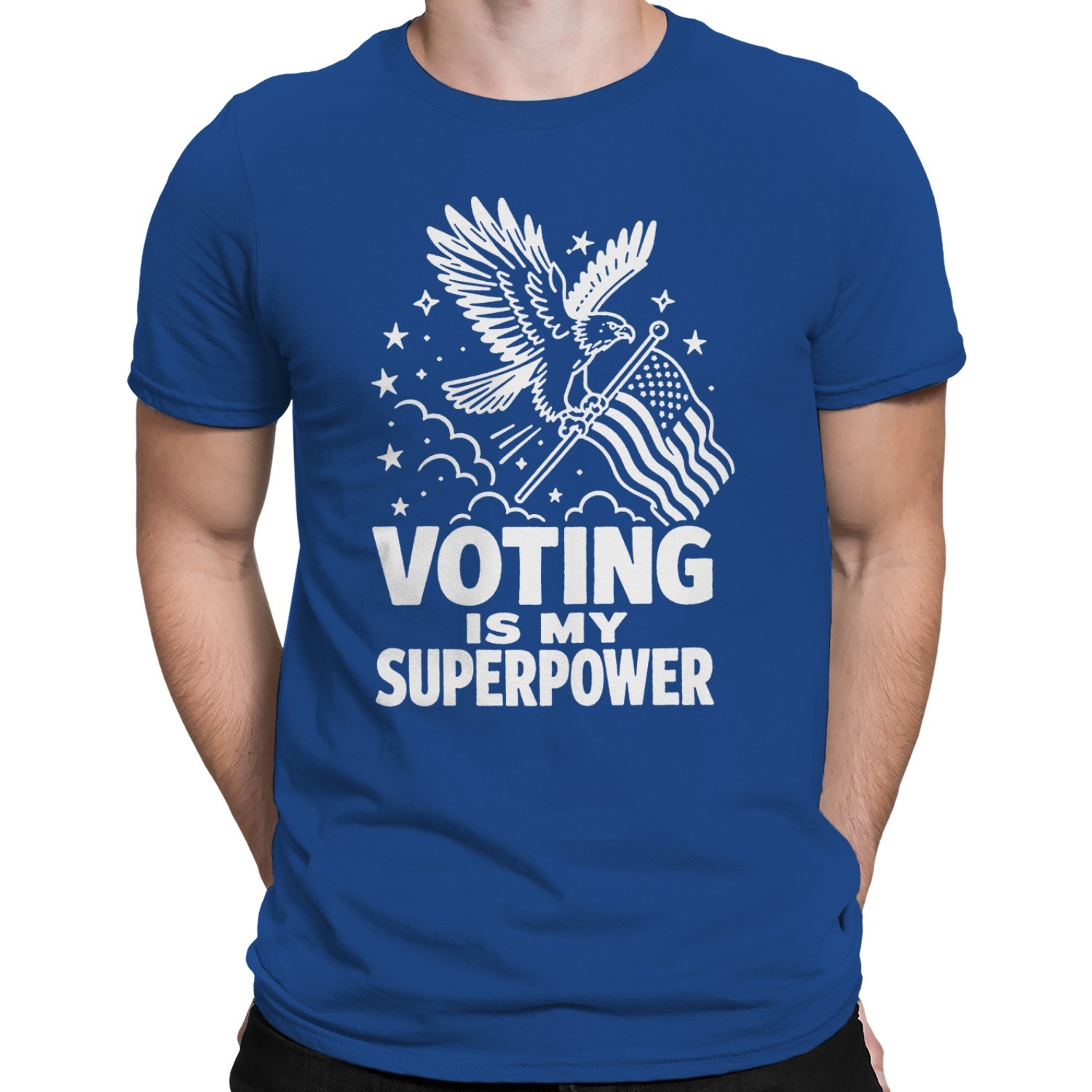 Voting Is My Superpower Eagle Men’s T-shirt
