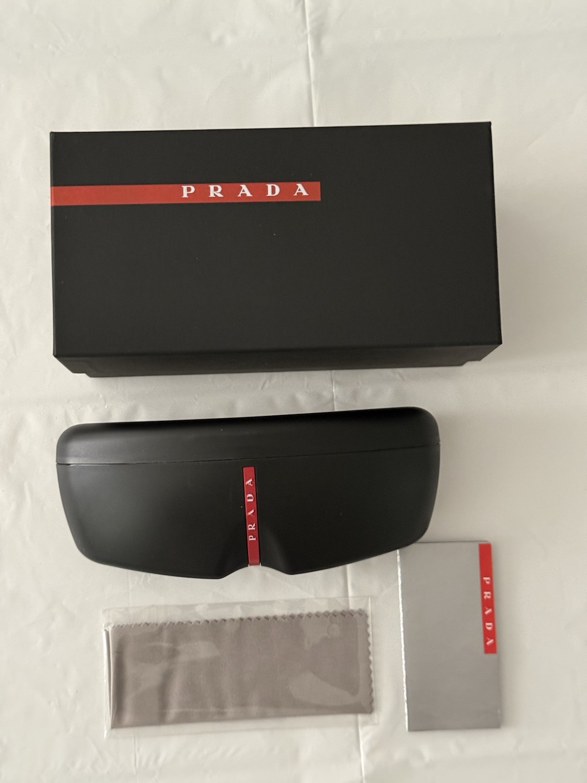 Prada Linea Rossa Square Metal Mirrored Sunglasses
