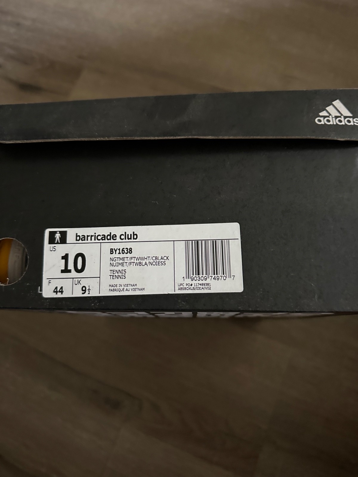 Size 10 – Adidas Barricade Club Blue