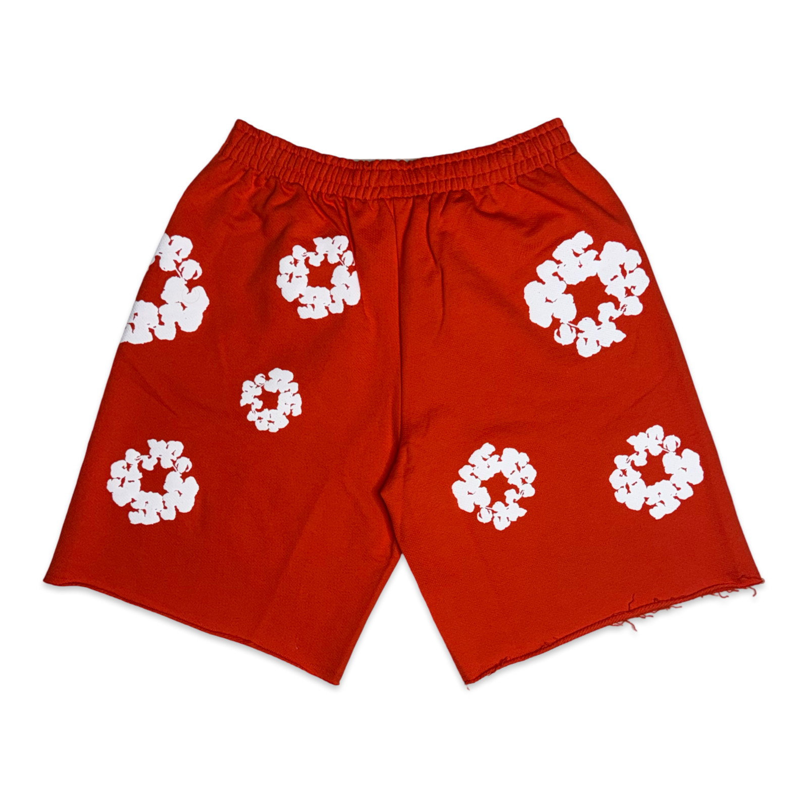 Denim Tears Cotton Wreath Sweat Shorts Dark Orange 100% Authentic