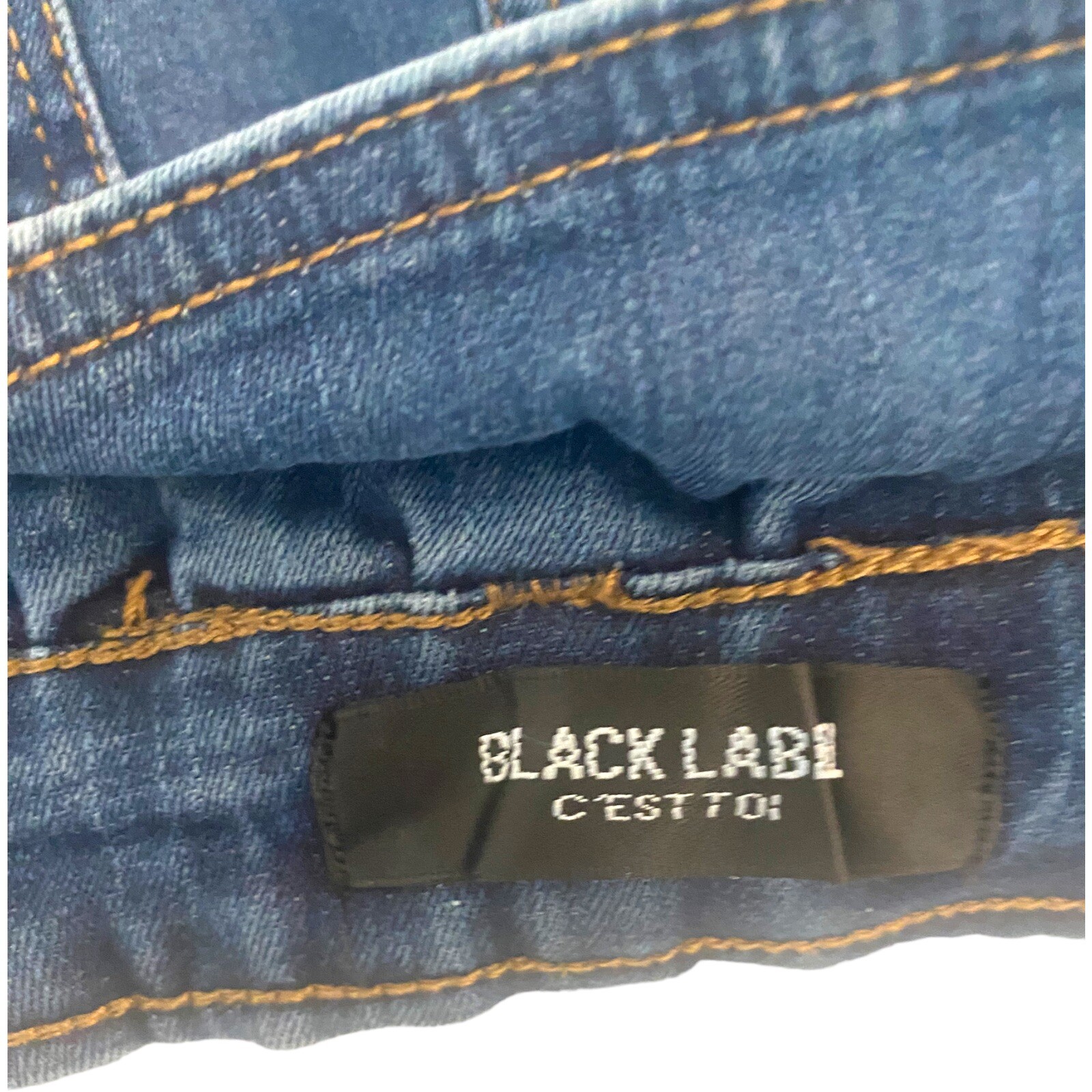 Black Label C’est Toi Blue Demin Paperbag Jeans Size 13 Waist 31