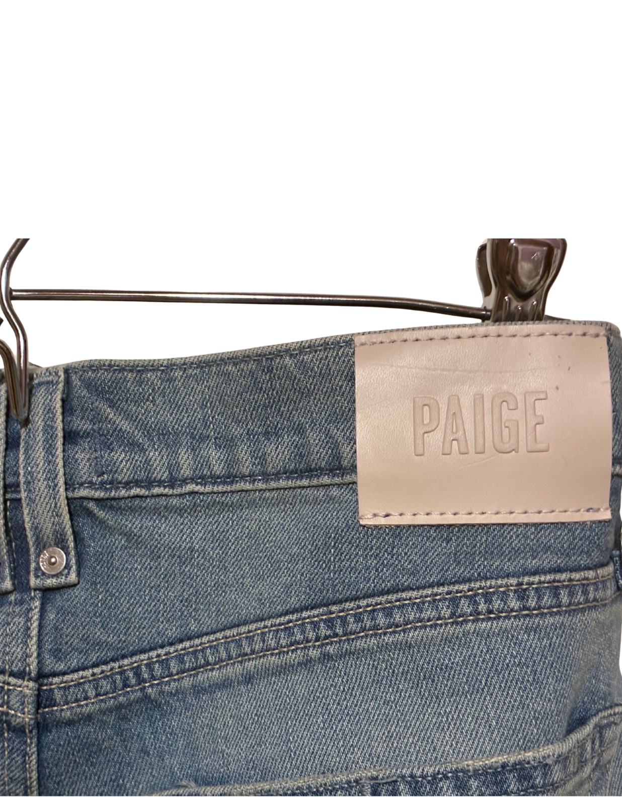 PAIGE Serena Straight Leg Boyfriend Jeans NWT Riff Wash Premium Denim