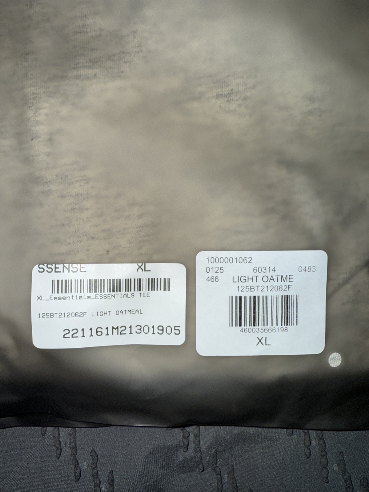 NWT FEAR OF GOD ESSENTIALS T-SHIRT SS22 “Light Oatmeal” AUTHENTIC (SIZE XS-XXL)
