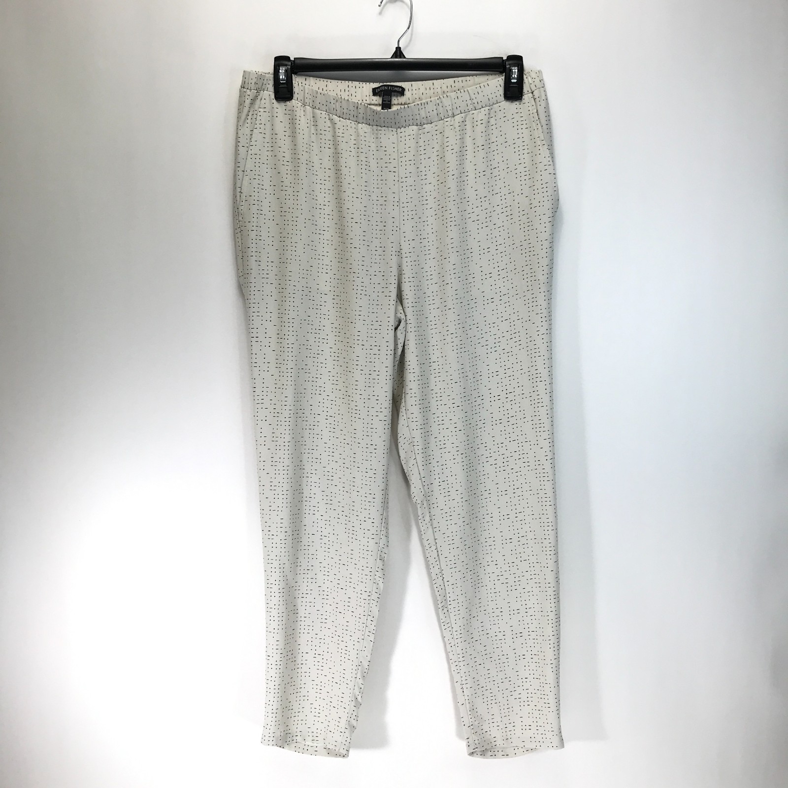 Eileen Fisher Morse Code Tencel Viscose Slouchy Ankle Pant Women’s Medium Casual