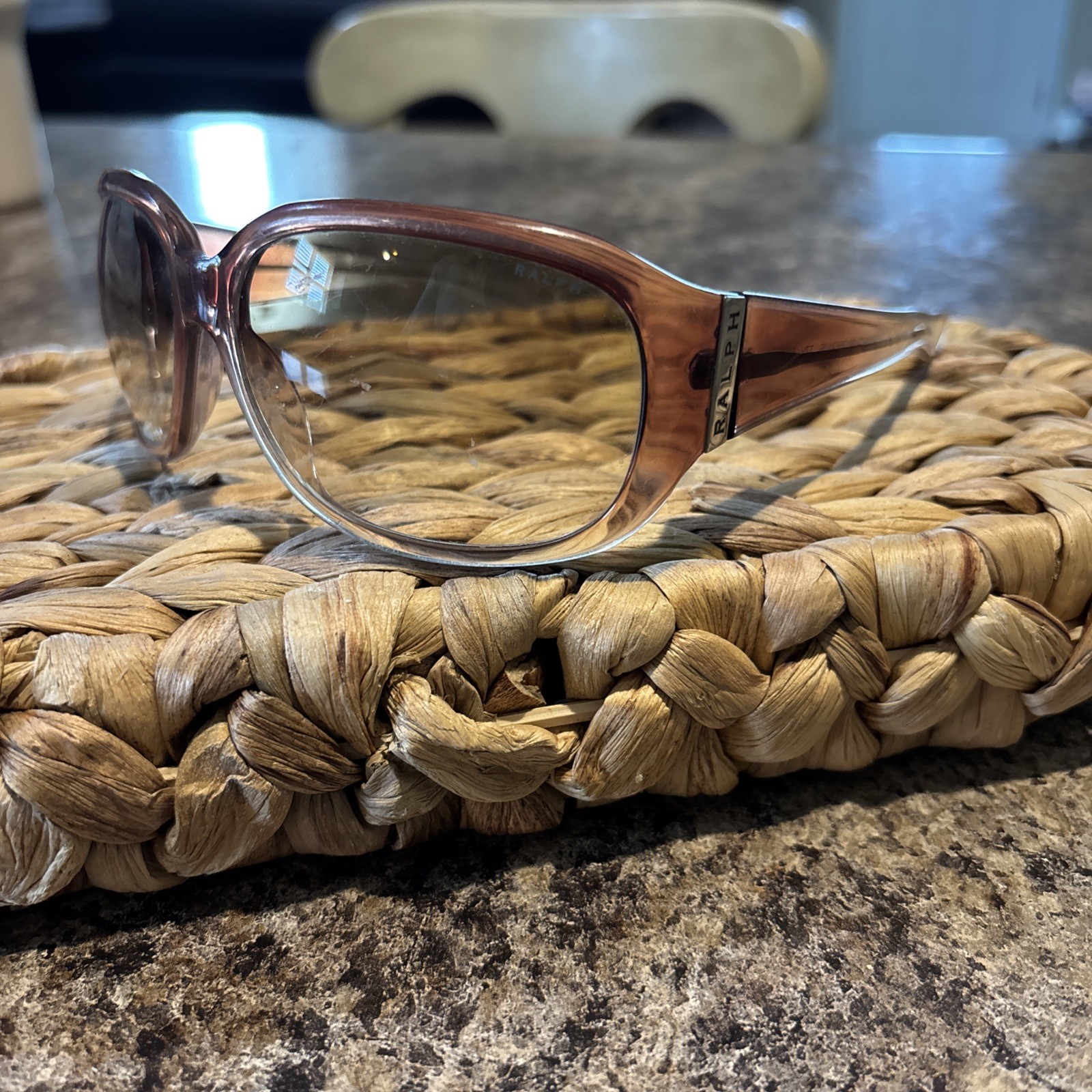 Ralph Lauren 7562 Sunglasses, Wine brown fade plastic frame, 115 mm arms