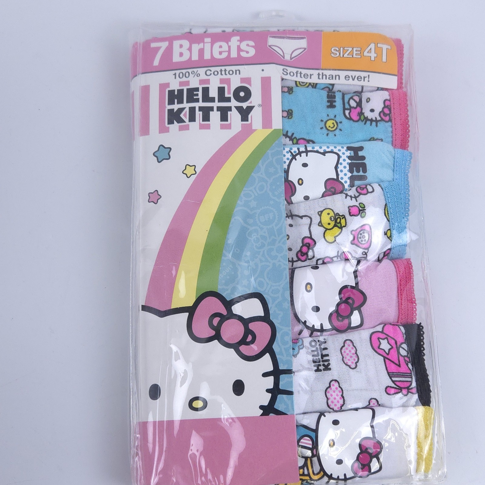 Hello Kitty Girls’ 100% Combed Cotton Underwear Size 4T