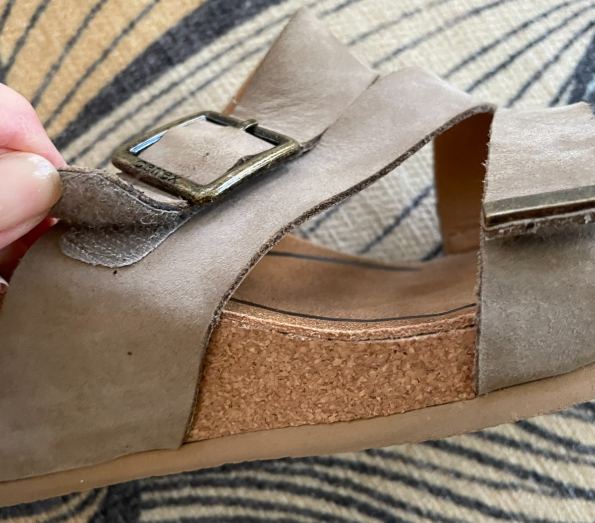 Aetrex Kimmy Women’s Sandals Size 9 9.5 Orthotic Wedge Comfort Support Heels