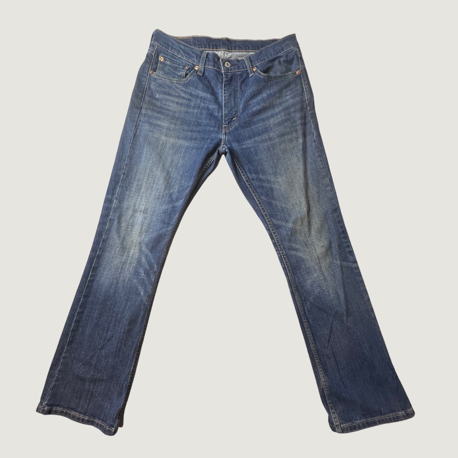 Levi’s 527 Jeans Mens 32×30 (33×29) Blue Slim Bootcut Stretch Medium Wash Denim
