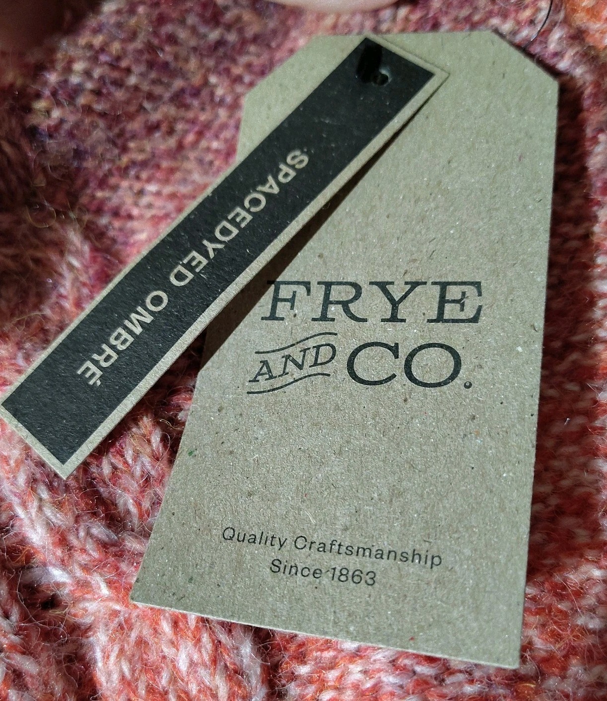 Frye & Co Women’s XS Wool Blend Ombre Cableknit Western Fringe Sweater MSRP $85