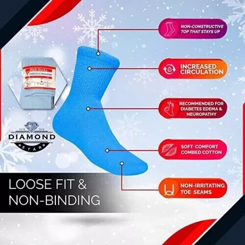 Wholesale Bulk Women’s Diabetic Ankle Sock Health Circulatory Cushion Cotton