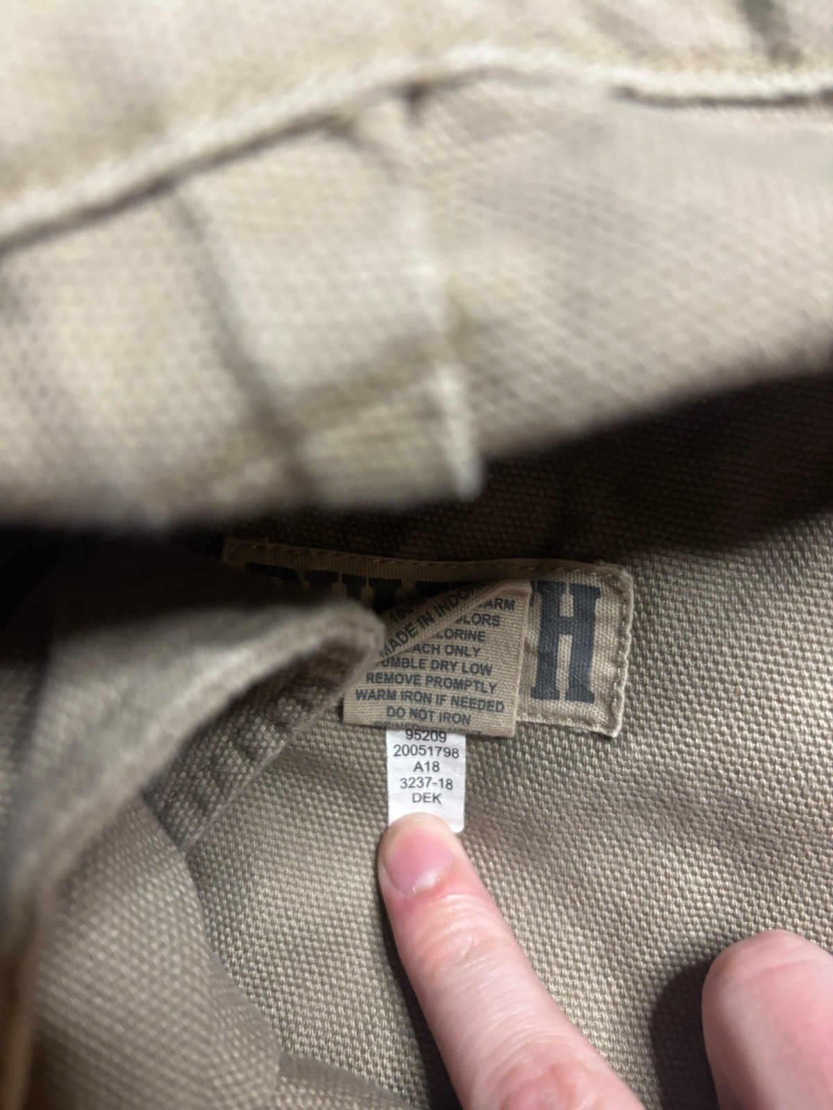 Duluth Trading Ultimate Fire Hose Pants Mens 34×32 Tan Double Knee Cargo Work