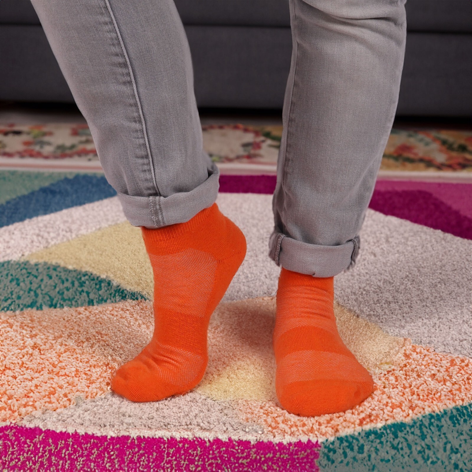 BambooMN Unisex Men Women Rayon from Bamboo Wool Blend Athletic Quarter Socks