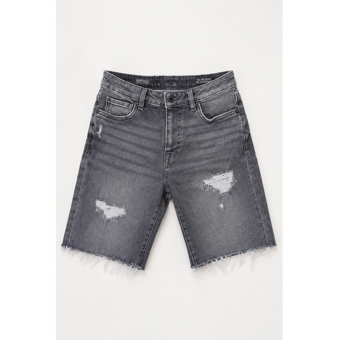 Buffalo David Bitton Jorts Womens 27 Grunge High Rise Distressed Raw Hem Edgy