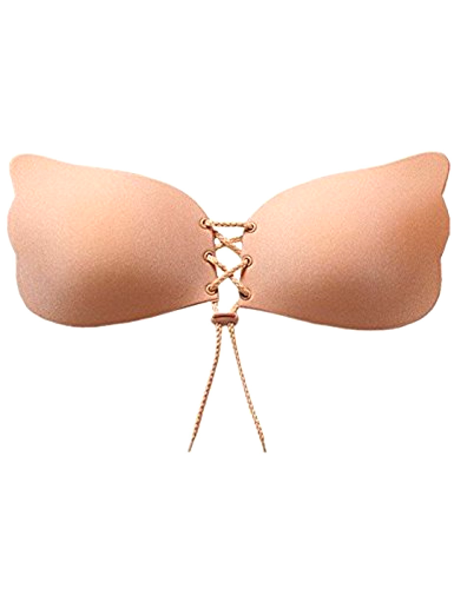 Adhesive Bra Backless Strapless Push Up Reusable Sticky Bras Cup 34 36 C D Nude