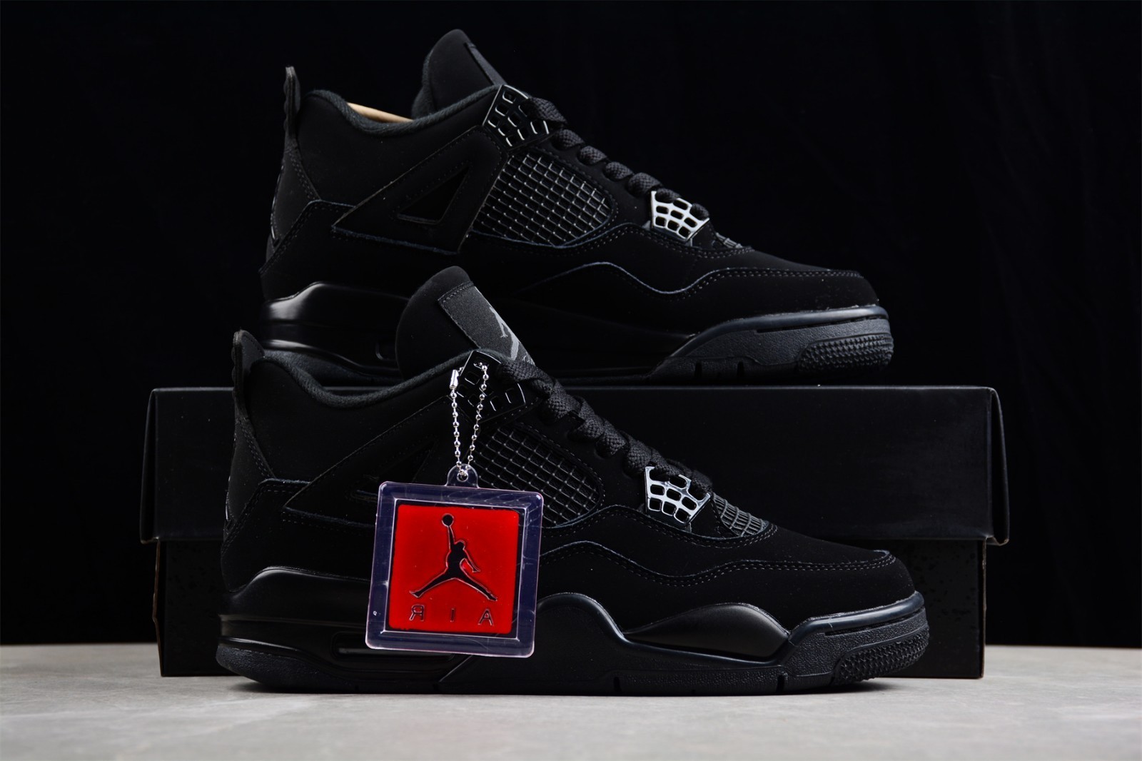 Us Size 7-12 Jordan 4 Retro “Black Cat” Men’s Basketball Shoes Mid Top