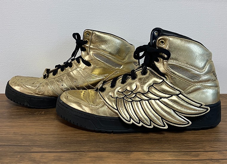 Adidas Jeremy Scott JS Wings Metallic Gold 2008 G04653 Size 8.5 RARE