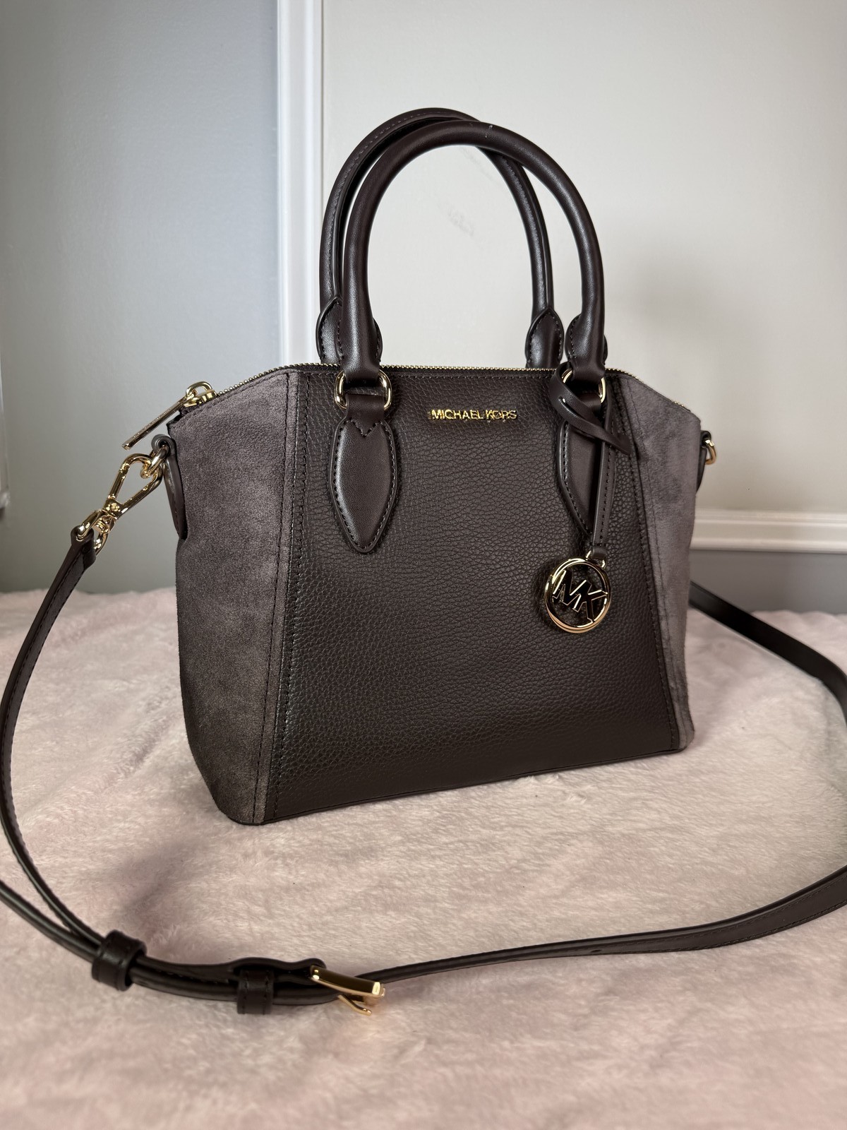 Michael Kors Sienna satchel chocolate brown