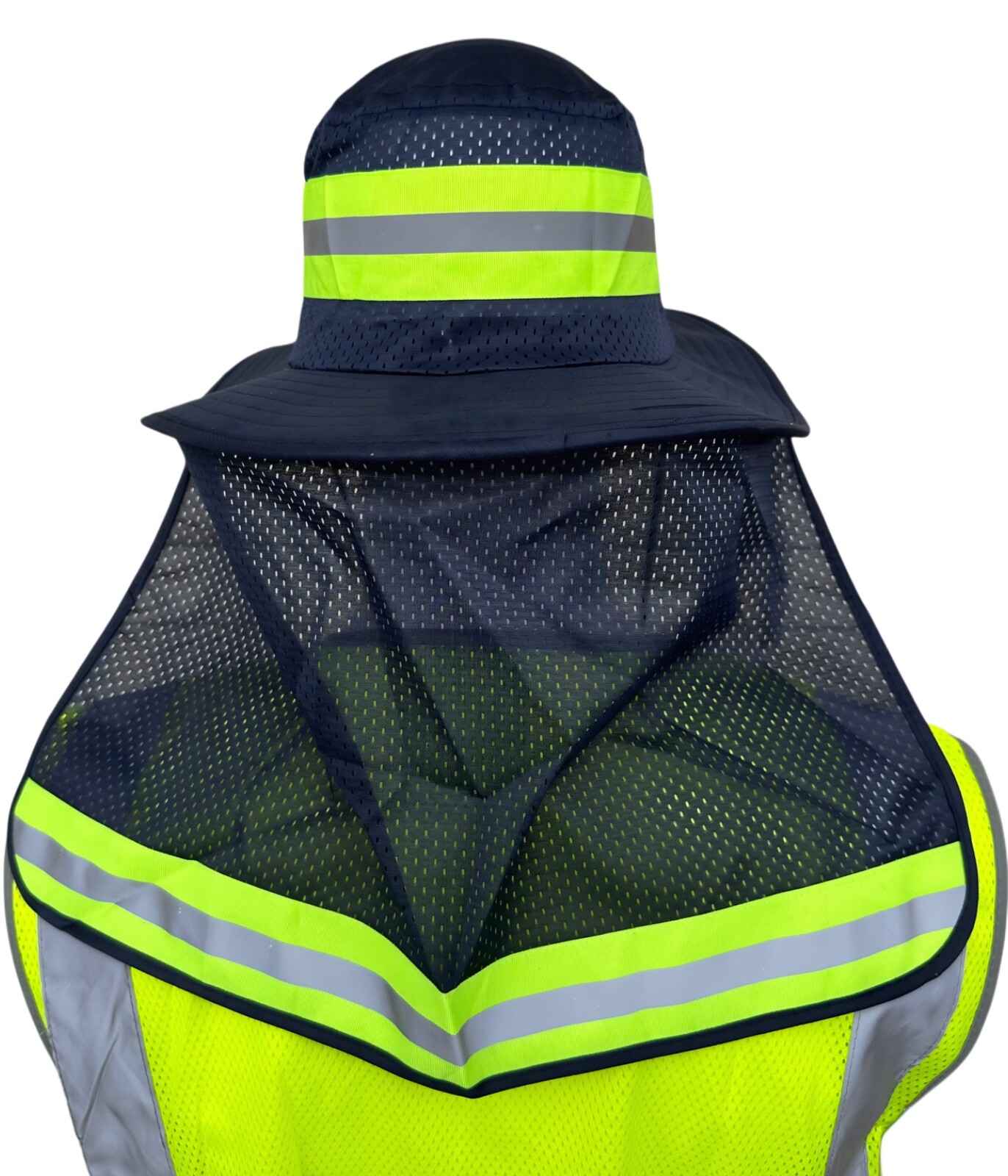 3 Pack Hi Vis Reflective Work Safety Neck Flap Boonie Hat Bucket Cap