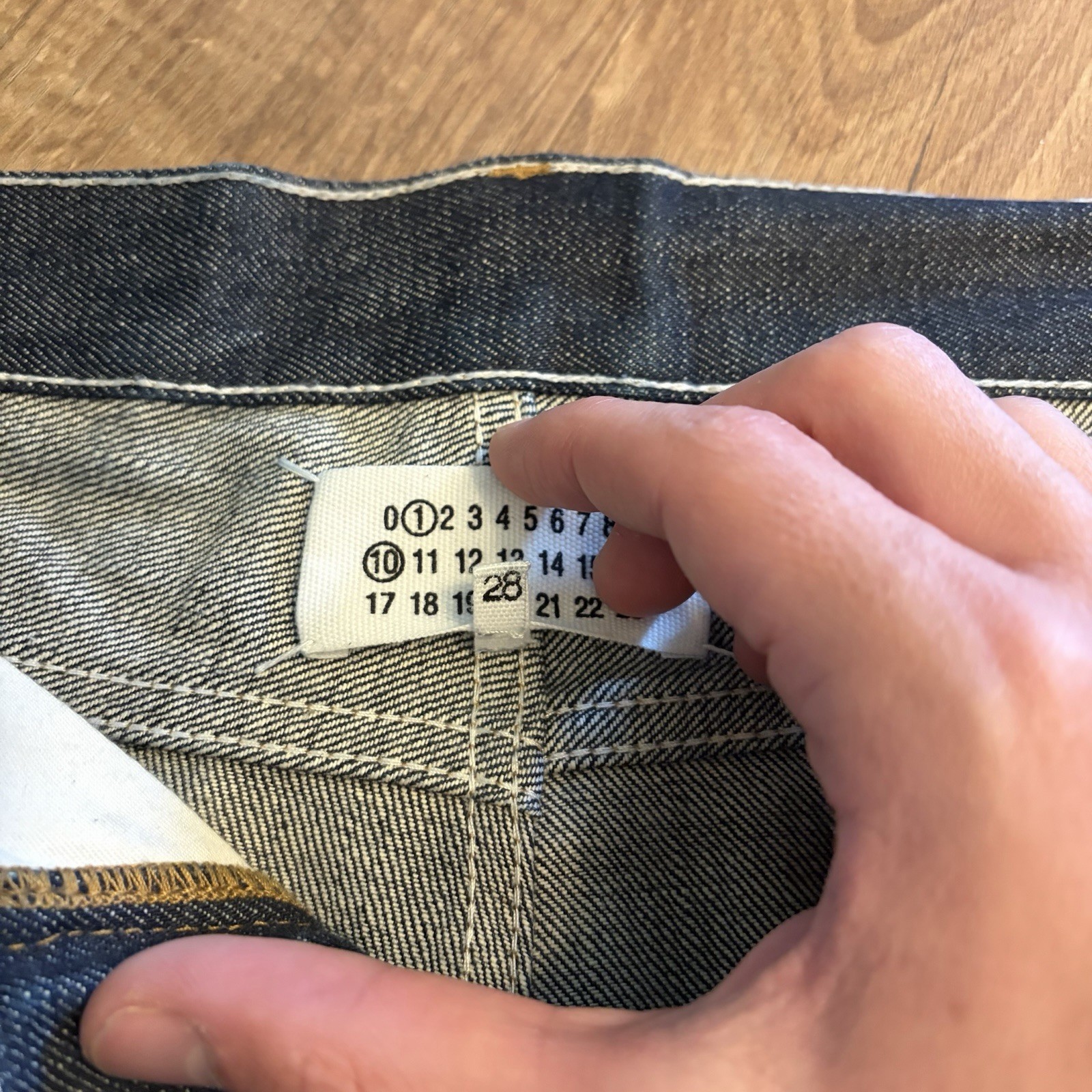 Maison Margiela Selvedge Mid-rise Turn-up Jeans Size W28