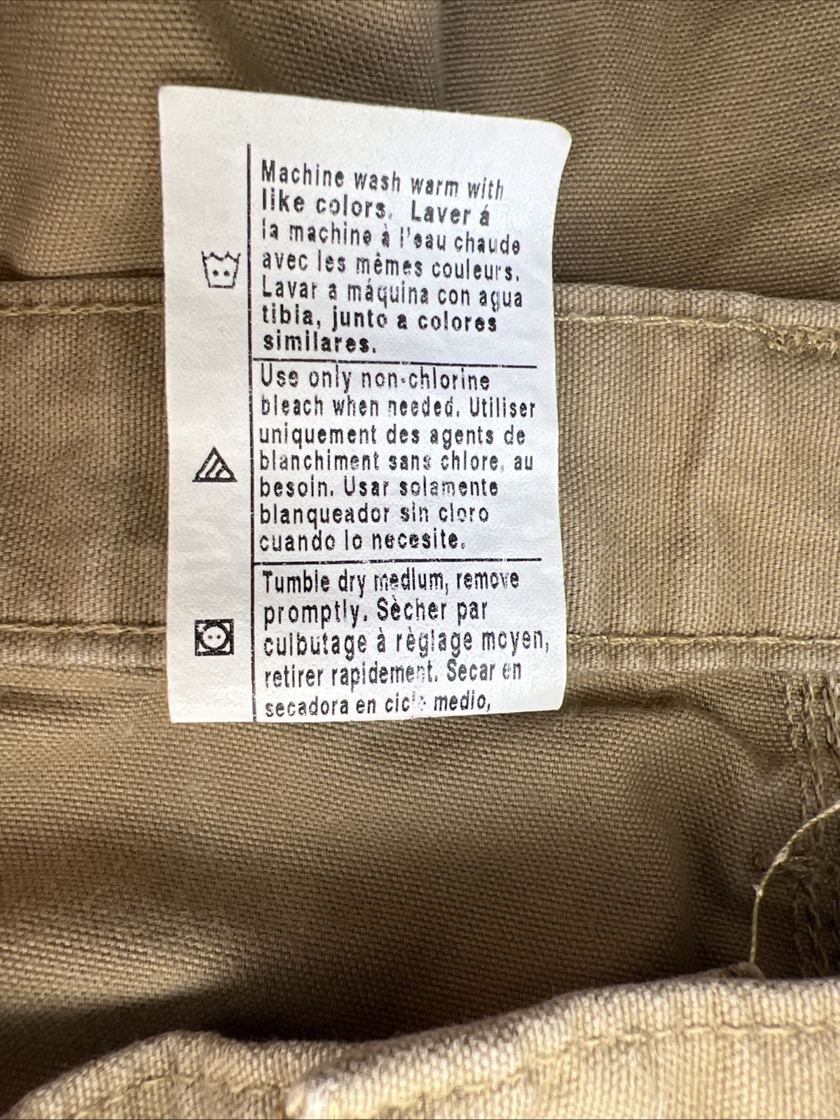 Carhartt B151 Canvas Utility Pants Men’s 32×30 Beige Work Dungaree 100% Cotton