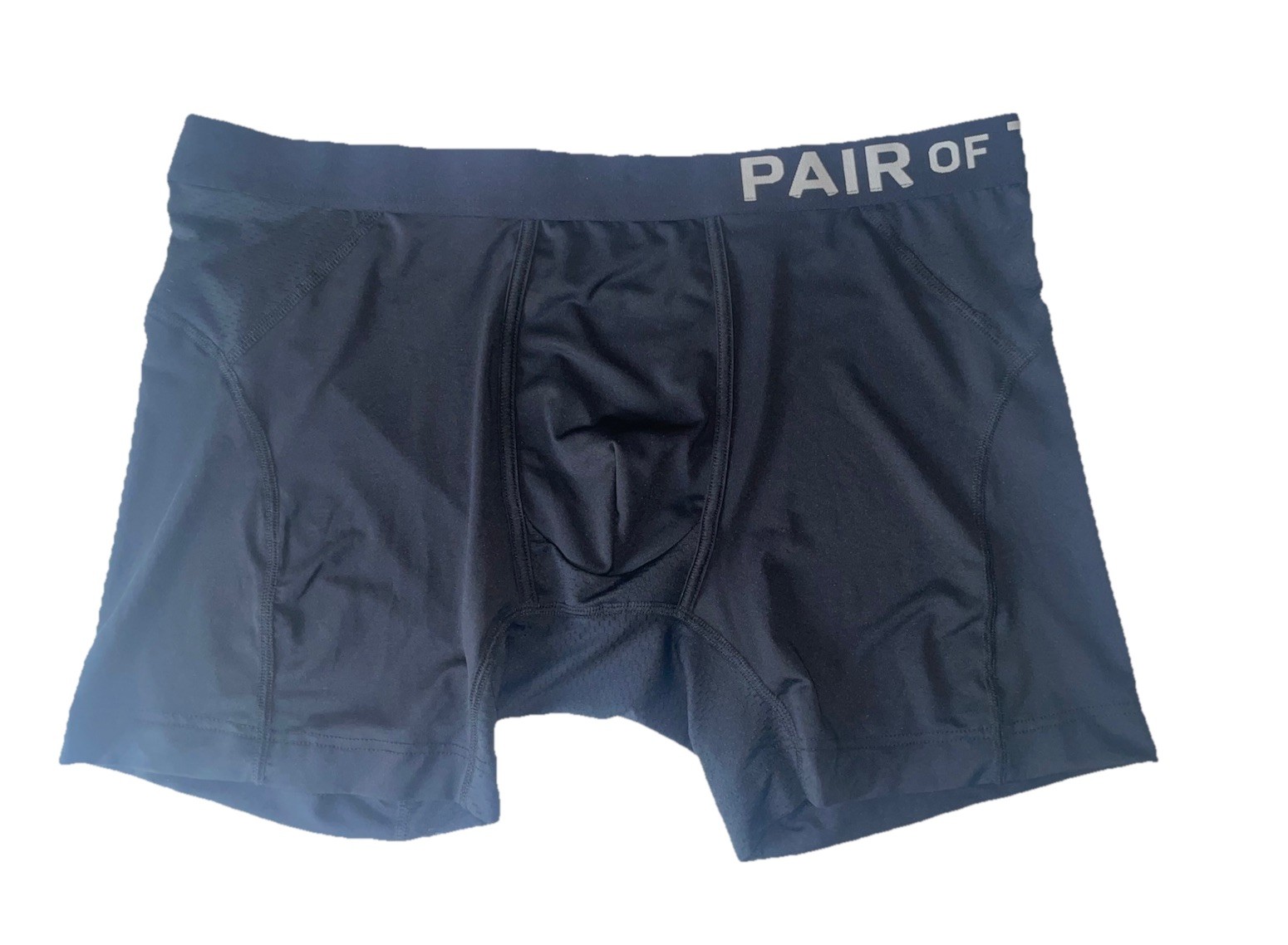Stylish Pair of Thieves Black Microfiber Mesh Panel Boxer Brief – Sz. XL