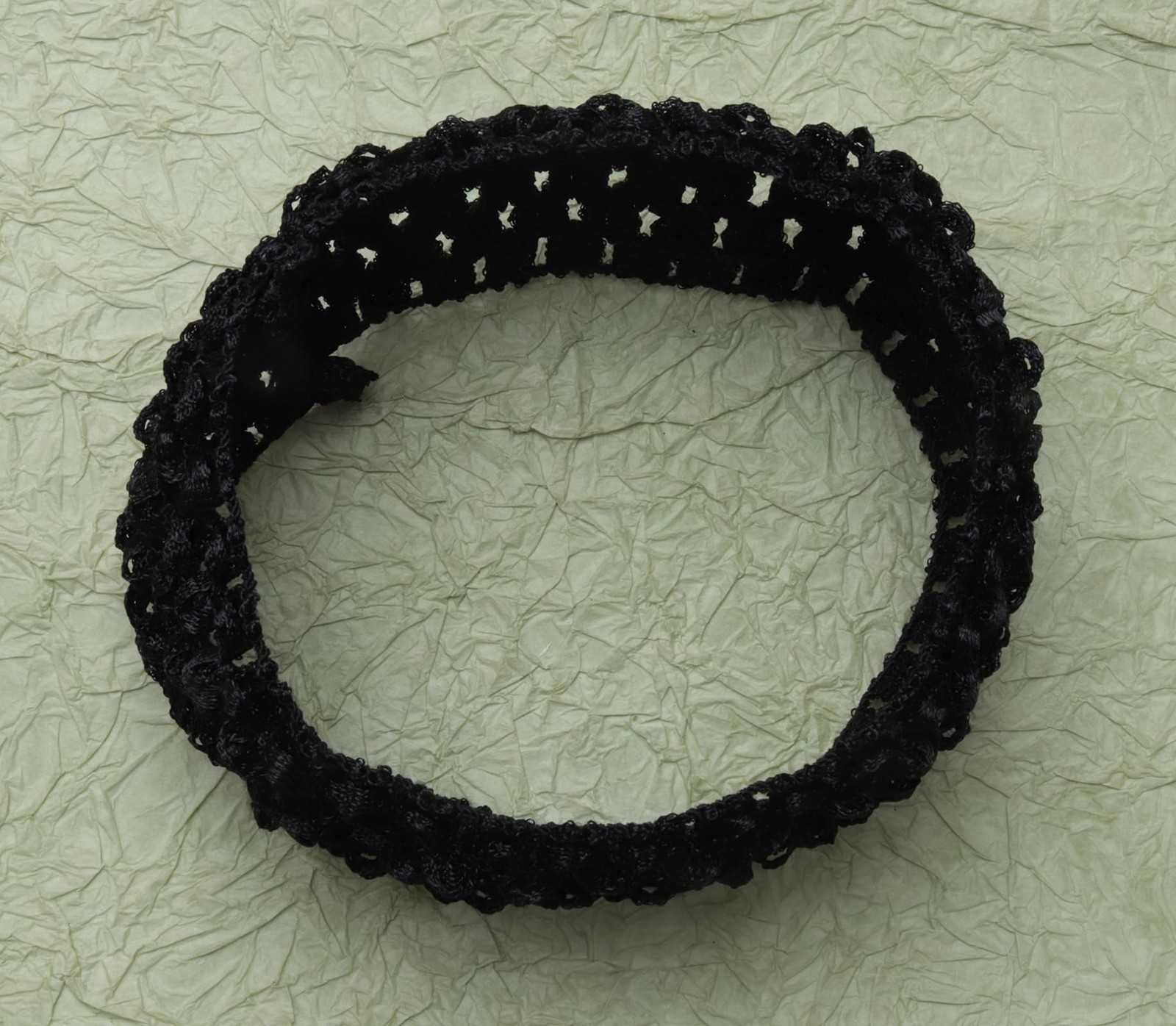 Ruwado 4 Pcs Crochet Headbands Multi Color Soft 4 Count (Pack of 1), Black