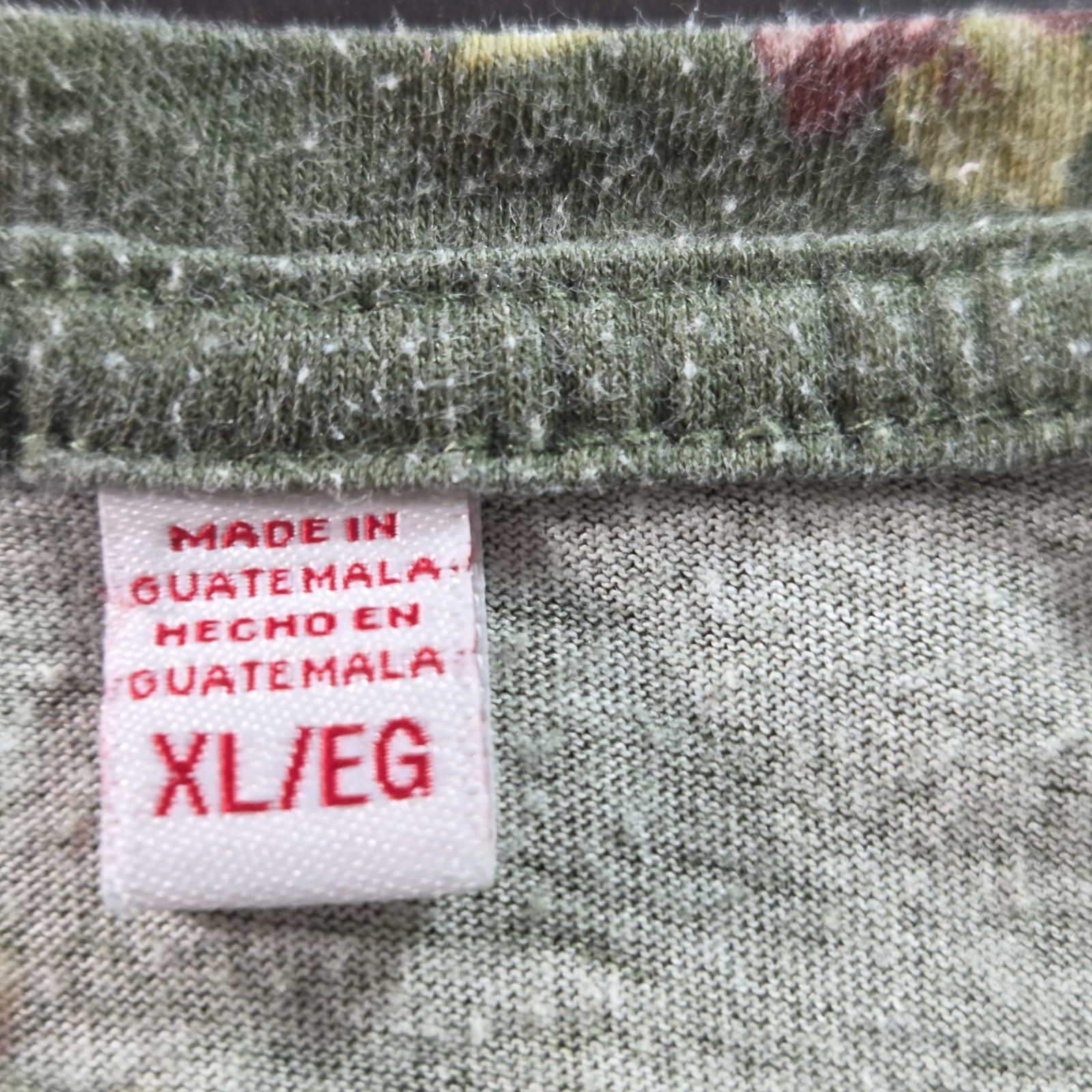Bongo Women’s Green Floral Crop Top Size XL