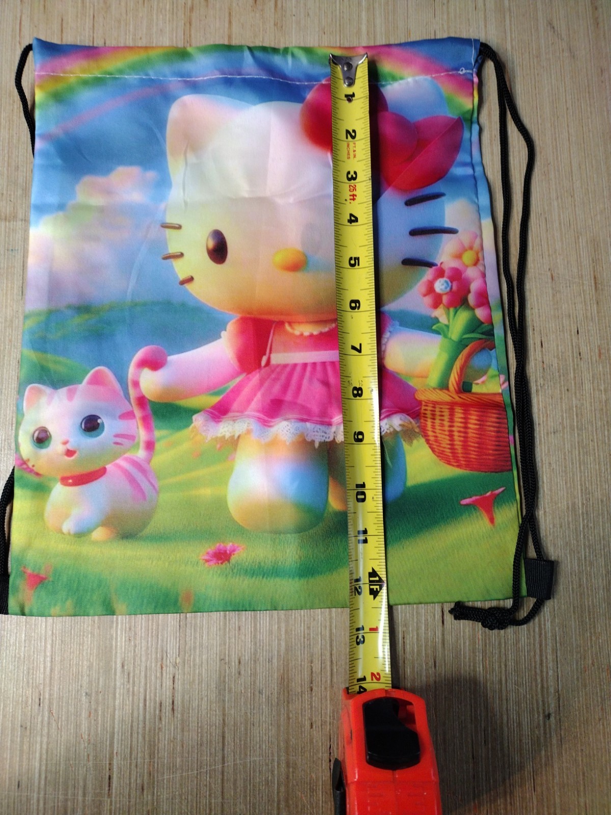 Hello Kitty Small Drawstring Bag Hello Kitty With A Kitty Double-sided Print
