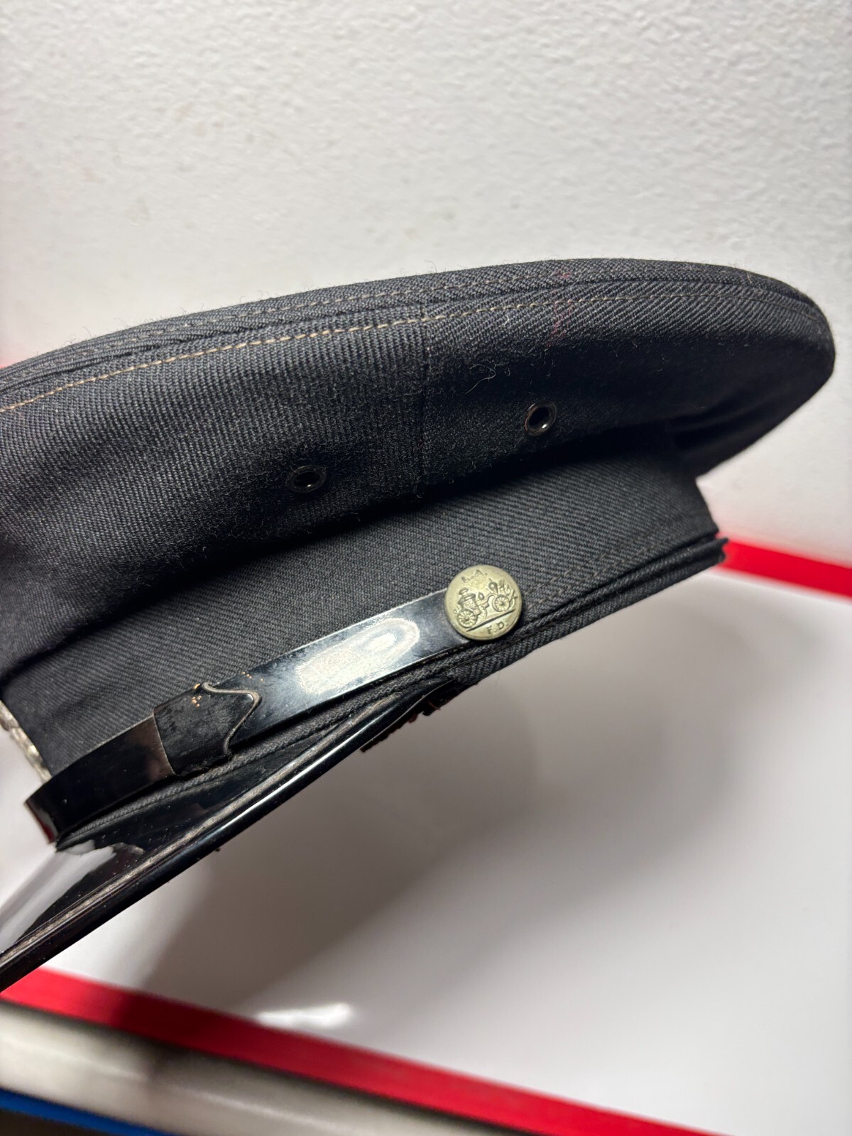 22.75″ Circumference, Vintage Collector Los Angeles Fireman Department Hat Cap