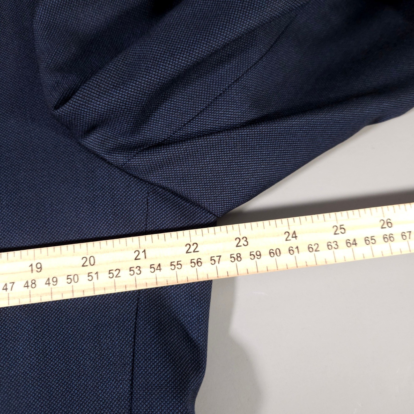 Corneliani Suit Men 44/54L Navy Blue Virgin 110 Wool Pleated Pant Made in Italy