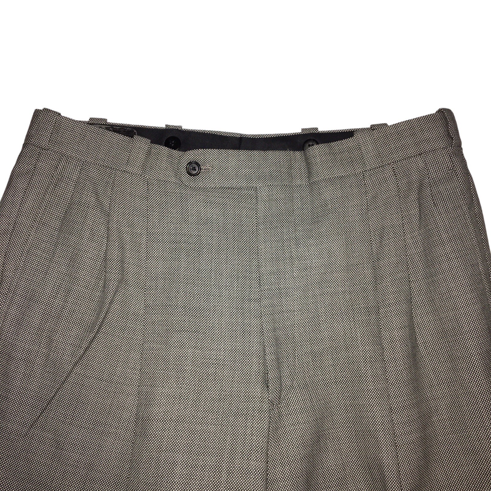 Corporate Image Tom James Mens 42R Wool Birdseye Suit Pleat Pant 34×28.5
